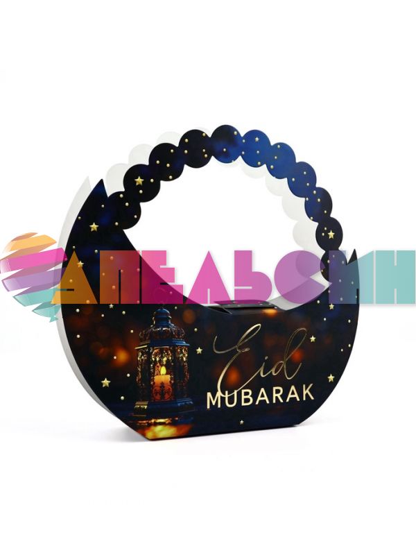 Коробка Рамадан Eid Mubarak 21х23х5см складная 10576196