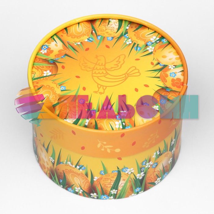 Коробка Пасхальные яйца и птица Феникс 8,5х13см 9543415