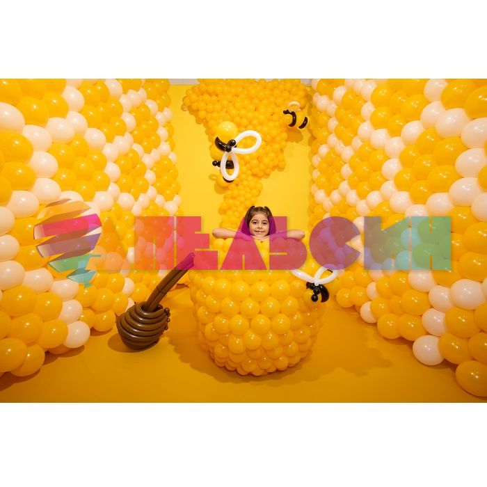 Шар пастель Желтый S12"/30см (021) Honey Yellow Медовый 12шт/уп (Колумбия) 231730