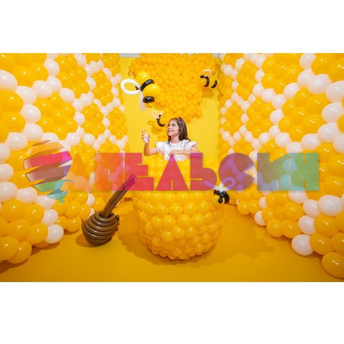 Шар пастель Желтый S12"/30см (021) Honey Yellow Медовый 12шт/уп (Колумбия) 231730