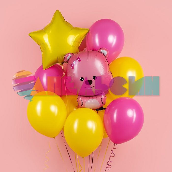 Шар фигура Бобр девочка FL24"/61см (Китай) 24599