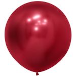 Шар хром Красный S24"/60см (915) Reflex Red 3шт/уп (Колумбия) 178134