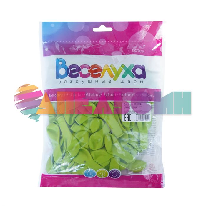 Шар пастель Зеленый Т05"/13см Lime 100шт/уп (Турция) 8052324
