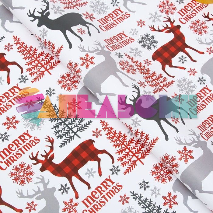 Бумага Merry Cristmas Олени 70х100см глянец 7078368-1