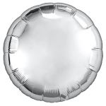 Шар круг Серебро AG19"/48см (Россия) 754962