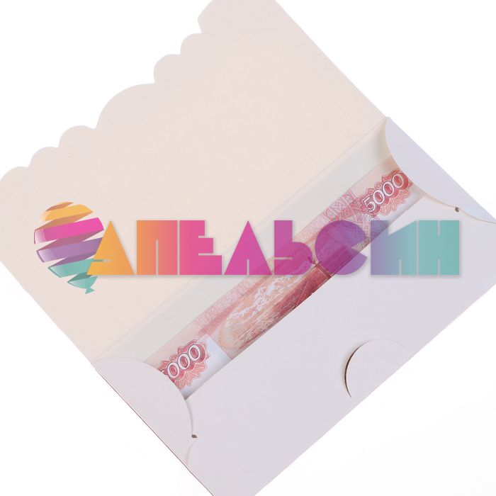 Конверт для денег В ДС Пара 8х16см дерево 10500449 ДКР-14048