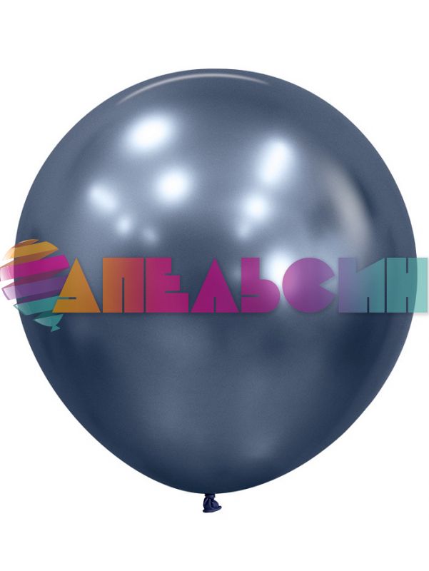 Шар хром Синий S24"/61см (944) Reflex Galaxy Blue галактический 3шт/уп (Колумбия) 420899