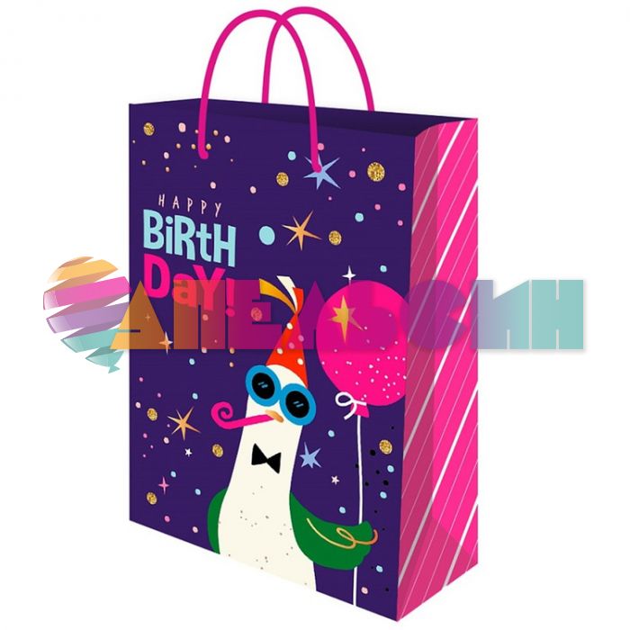 Пакет HB Веселый гусь 14х20х7см глянец ППК-2739 1509-2670