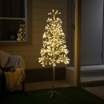 Дерево светодиодное 1,5м Белый теплый 306л LED 4445719-РАСПРОДАЖА