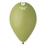 Шар пастель Зеленый И14"/36см (098) Green Olive 50шт/уп (Италия) 1102-2586