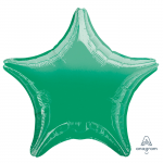 Шар звезда Зеленый A19"/49см Green (США) металлик 1204-0047