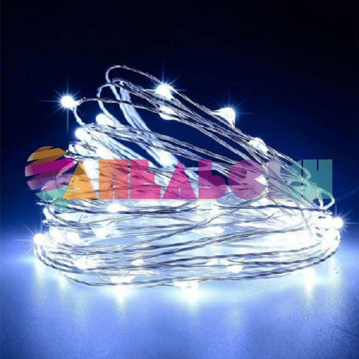 Светодиодная нить 20м Белый лунный 200 LED 512031