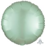 Шар круг Зеленый A18"/46см ментоловый Mint Green (США) сатин 1204-0906