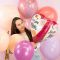 Шар 3D фигура Сердце I love you Mom FL24"/61см (Китай) 23469