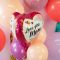 Шар 3D фигура Сердце I love you Mom FL24"/61см (Китай) 23469