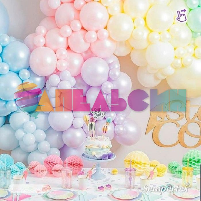 Шар металлик Сиреневый S12"/30см (450) Lilac 50шт/уп (Колумбия) 236568