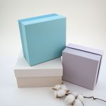 Коробка Драгоценные камни Бежевый 18х18х9,5см Ч44736-1