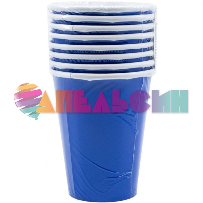 Стакан Синий Bright Royal Blue 266мл 8шт/уп картон 1502-3883
