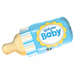 Шар фигура Бутылочка Welcome BABY голубой Q39"/99см (США) 201512 1207-1953