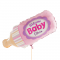 Шар фигура Бутылочка Welcome BABY розовый Q39"/99см (США) 201607 1207-1954