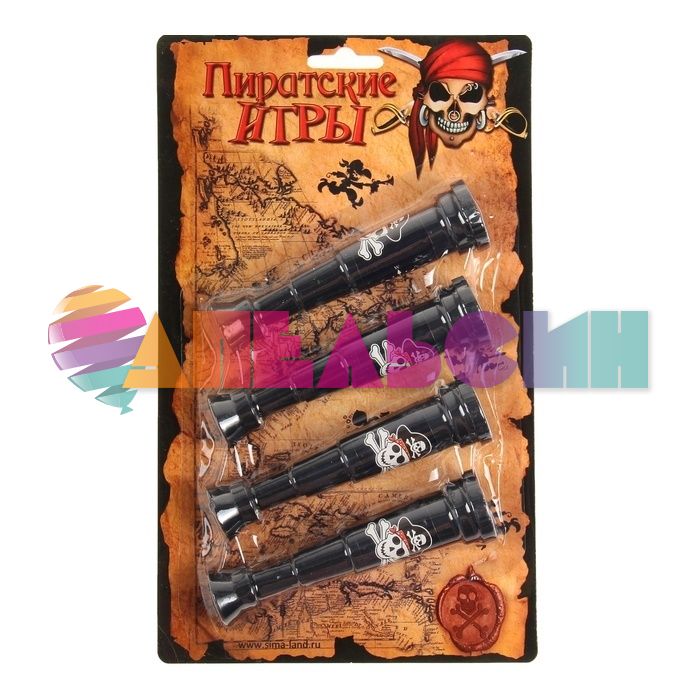 Труба подзорная Пират 4шт/уп 1010951