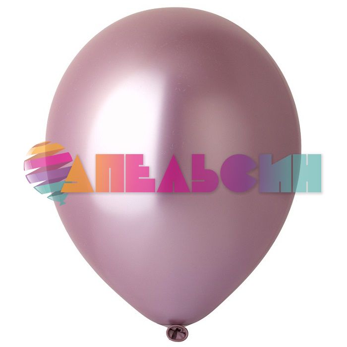 Шар хром Розовый Е12"/30см 25шт/уп (Китай) 1102-2373