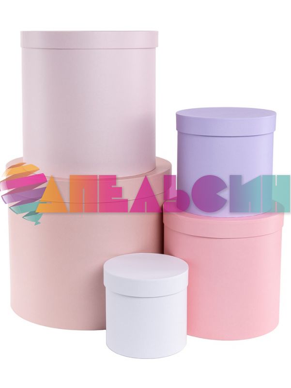 Коробка Розовый МИКС d=17см h=16см Белый 2050893-5
