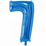 Шар цифра Синий Е26"/66см 7 Blue (Китай) 1207-3684