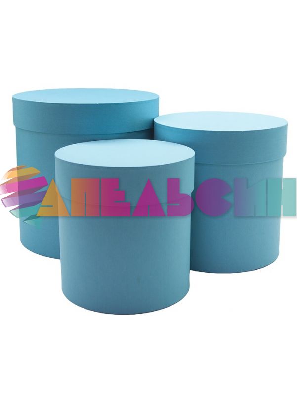 Коробка Голубой d=15см h=16см FUT0089LB-3