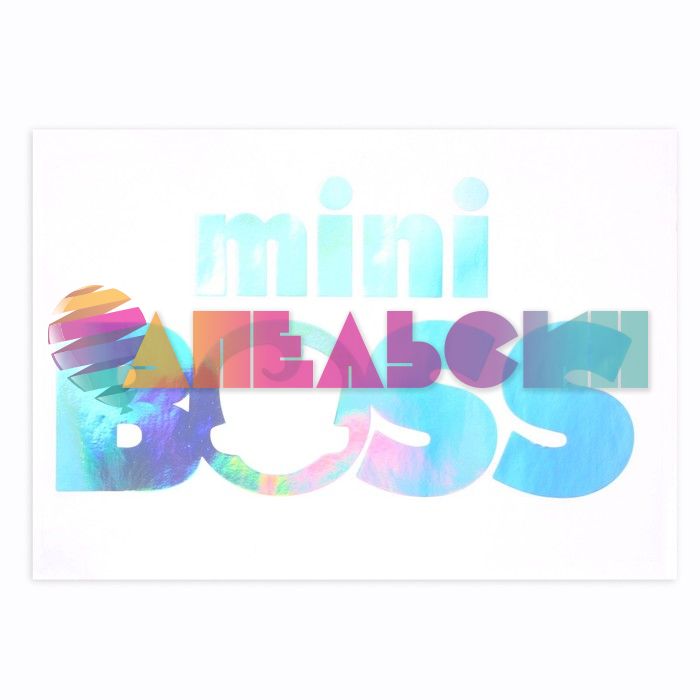 Наклейка mini BOSS голография 22х35см с монтажкой 7895427