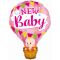Шар фигура Воздушный шар NEW Baby розовый F36"/91см (Испания) 901830-СТОК