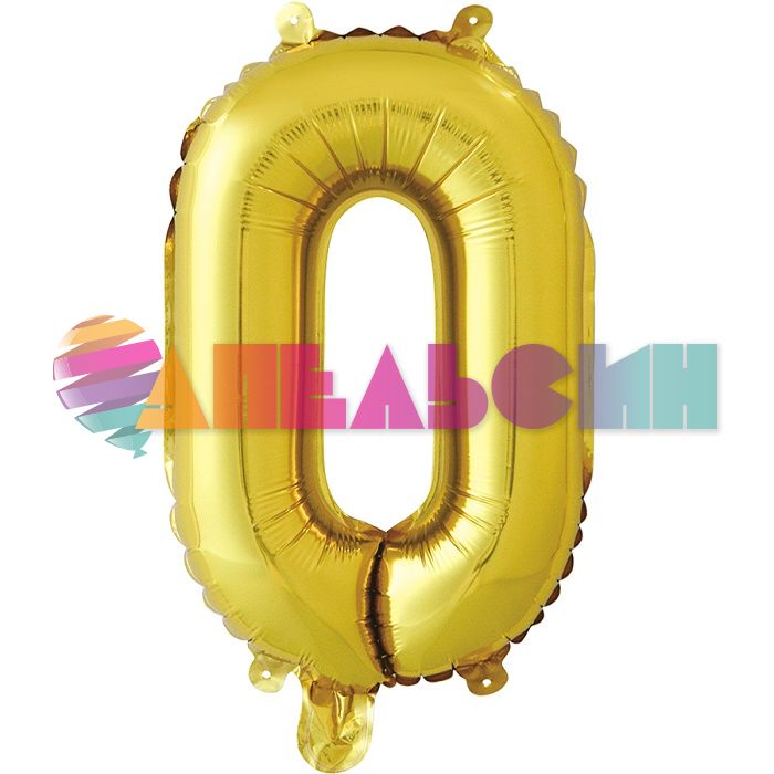 Шар буква FL16"/41см Золото О (Китай) 173925