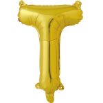 Шар буква FL16"/41см Золото Т (Китай) 173929
