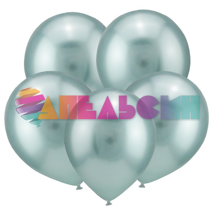 Шар хром Зеленый ВП12"/30см 50шт/уп (Китай) 212203