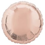 Шар круг Розовое золото A18"/46см Rose Gold (США) металлик 1204-0572
