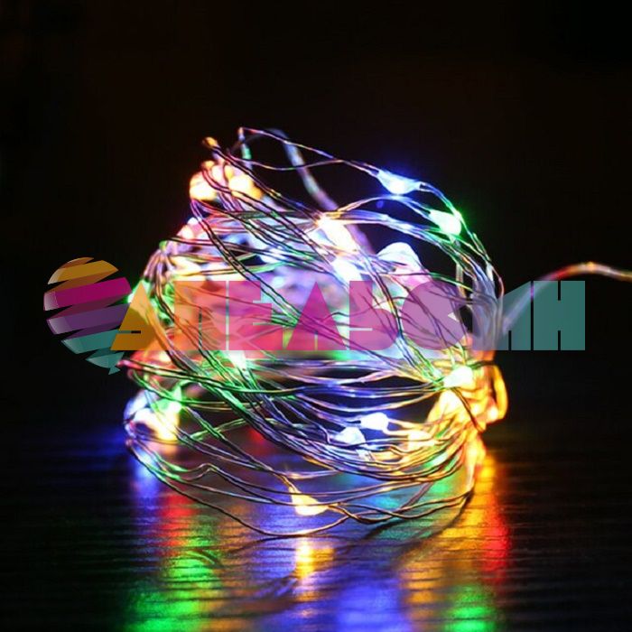 Светодиодная нить 3м Мульти 30 LED на батарейках 512010