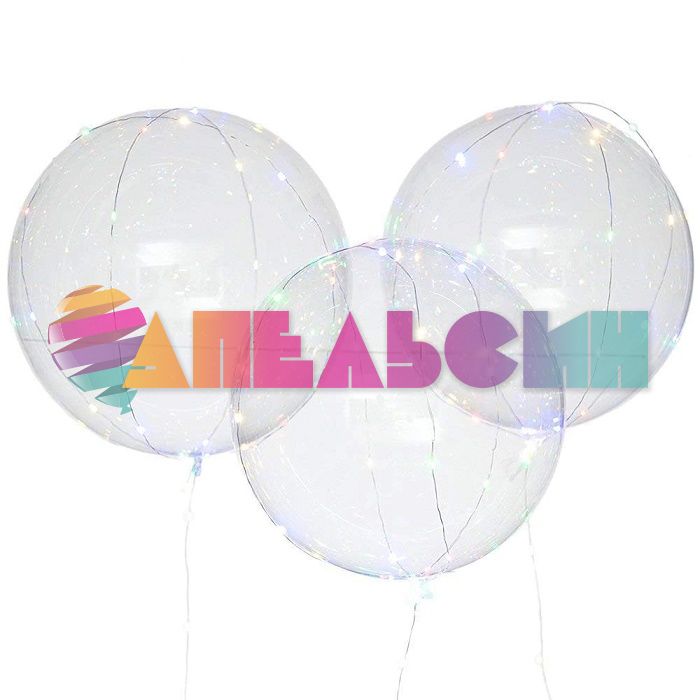 Светодиодная нить 3м Мульти 30 LED на батарейках 512010