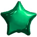 Шар звезда Зеленый AG09"/23см (Россия) с клапаном 226030-1