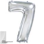 Шар цифра Серебро F32"/82см 7 (Испания) 901817P