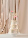 Топпер Mr & Mrs золото 10х15см акрил 4150219