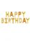 Надпись из шаров HAPPY BIRTHDAY оранжевый ромашки FL16"/41см (Китай) 24572