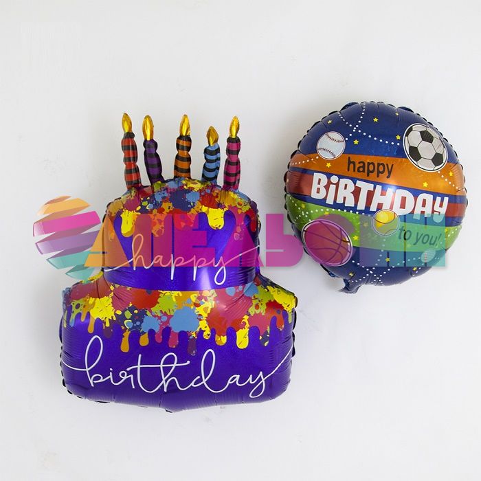 Шар фольга Спортивные мячи to you HB BL18"/46см (Италия) голография 36979H