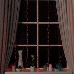 ЭГ водопад 2х1,5м Красный 400л LED 8р 705962