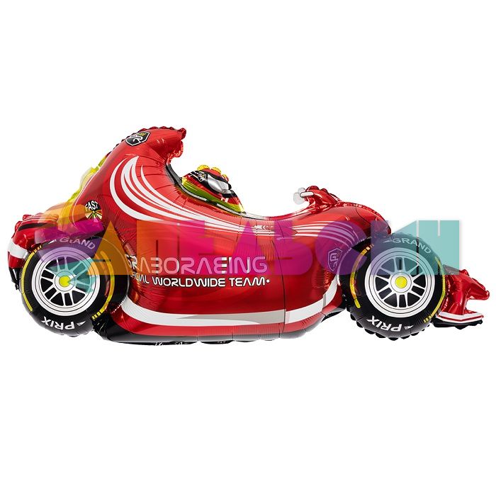 Шар фигура Гоночный автомобиль Формула 1 красный FL43"/109см (Китай) 23480