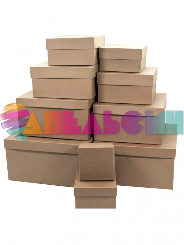 Коробка Крафт картон 10х10х6см квадрат АТБ92-10