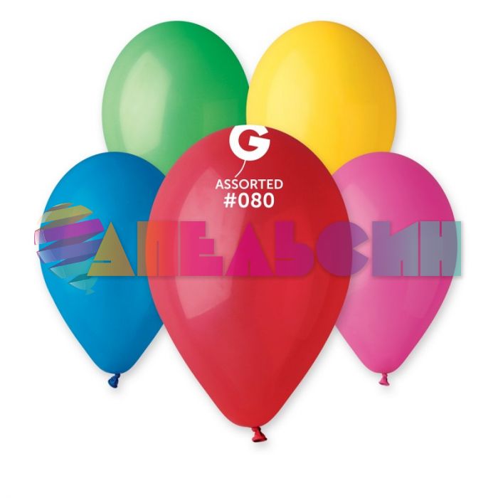 Шар пастель Ассорти И14"/35см (080) Classic Ass 100шт/уп (Италия) 1101-0010