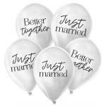 Шар латекс Just married 12"/30см 5шт/уп (Россия) 9613223