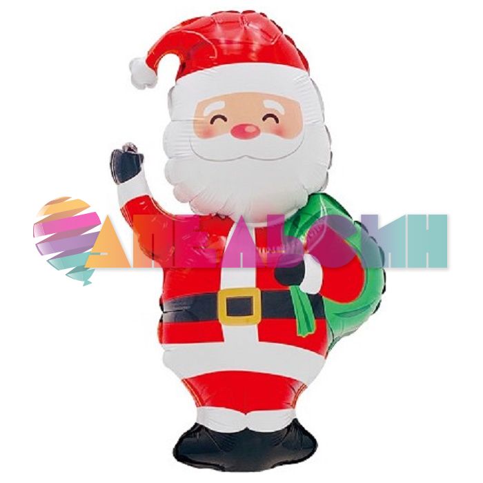 Мини фигура Дед Мороз с подарками FL17"/43см с клапаном (Китай) 25041