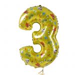 Шар цифра Ми-ми-мишки F32"/81см 3 (Испания) 811003