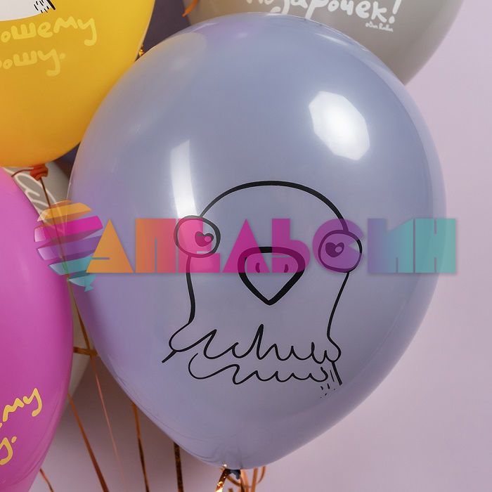 Шар латекс Голубь голодный 12"/30см 25шт/уп (Китай) 512-056